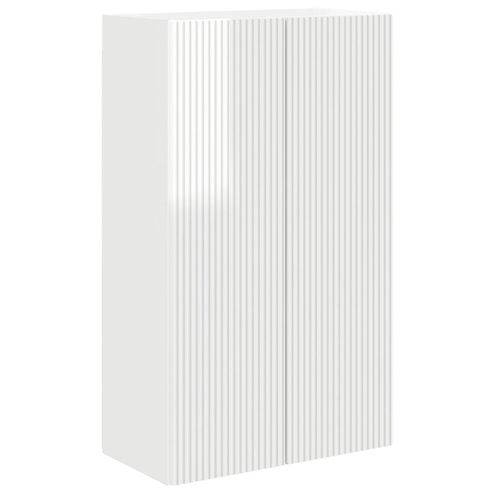 TV vægskab Høj gloss hvid 59,5 x 31 x 100 cm Konstrueret træ