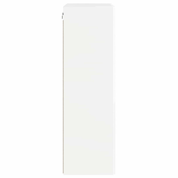 TV vægskab Høj gloss hvid 59,5 x 31 x 100 cm Konstrueret træ