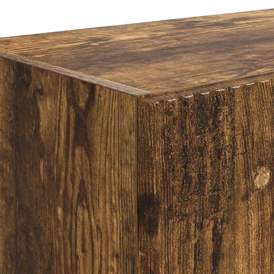 TV vægskab Røget eg 59,5 x 31 x 100 cm Konstrueret træ