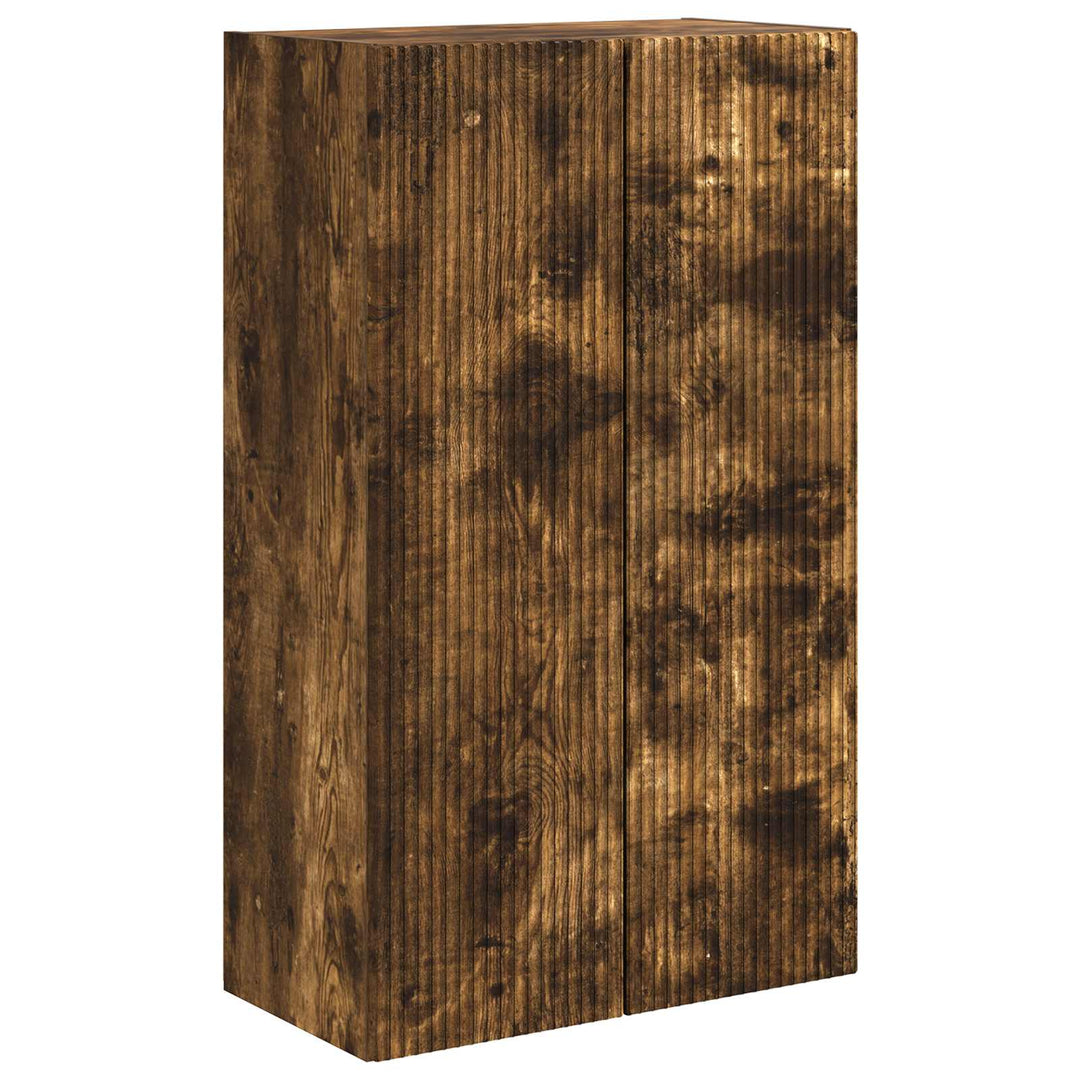 TV vægskab Røget eg 59,5 x 31 x 100 cm Konstrueret træ