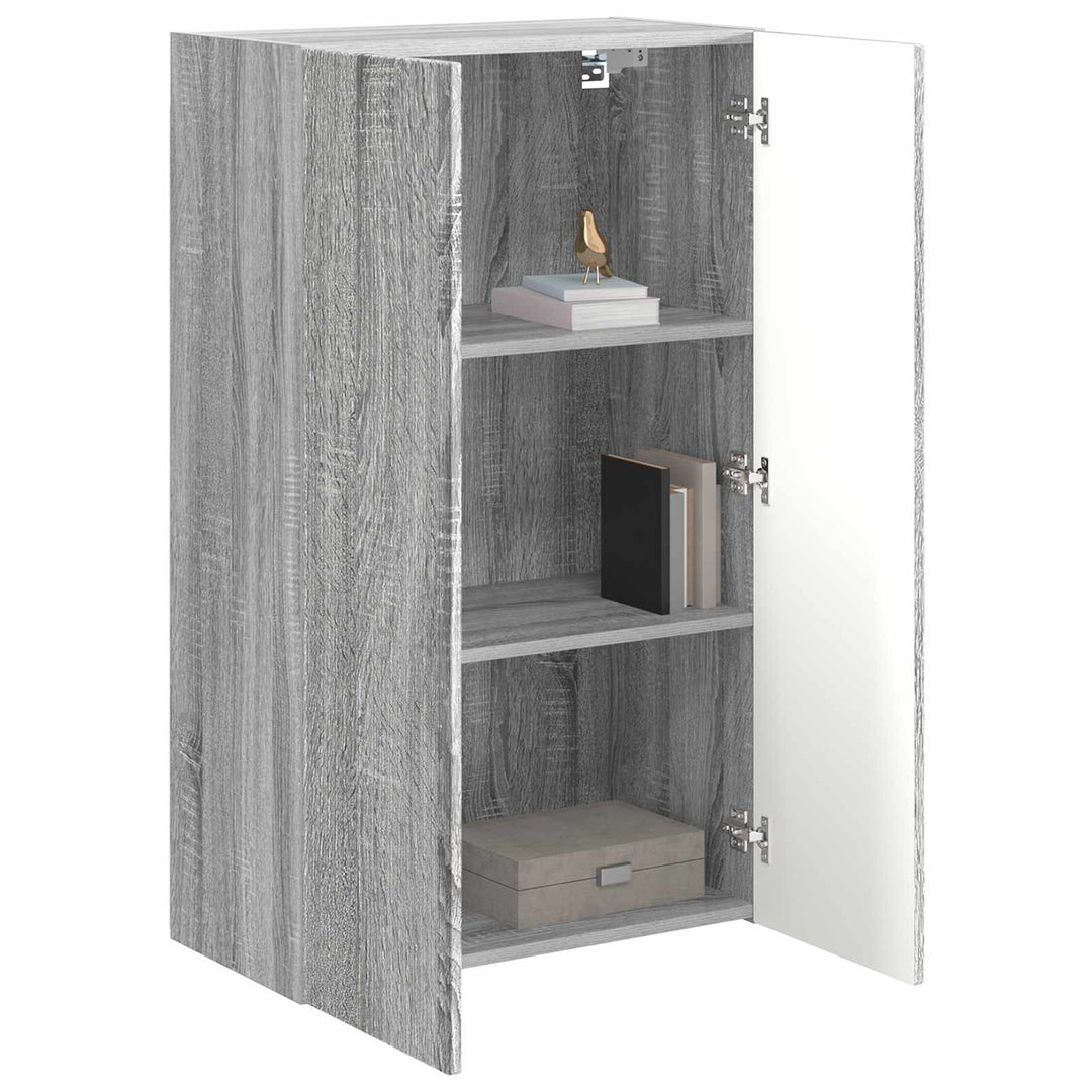 TV vægskab Grå Sonoma 59,5 x 31 x 100 cm Konstrueret træ