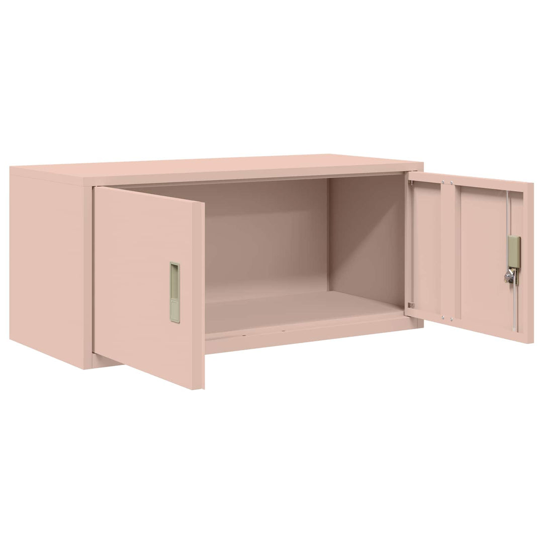 Opbevaringsskab Lyserød 90 x 40 x 40 cm Stål