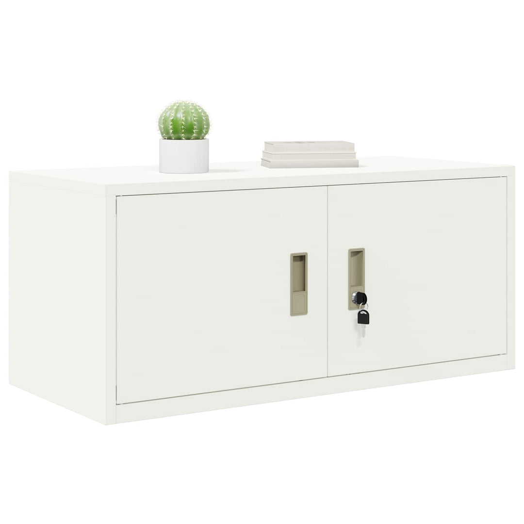 Opbevaringsskab Hvid 90 x 40 x 40 cm Stål