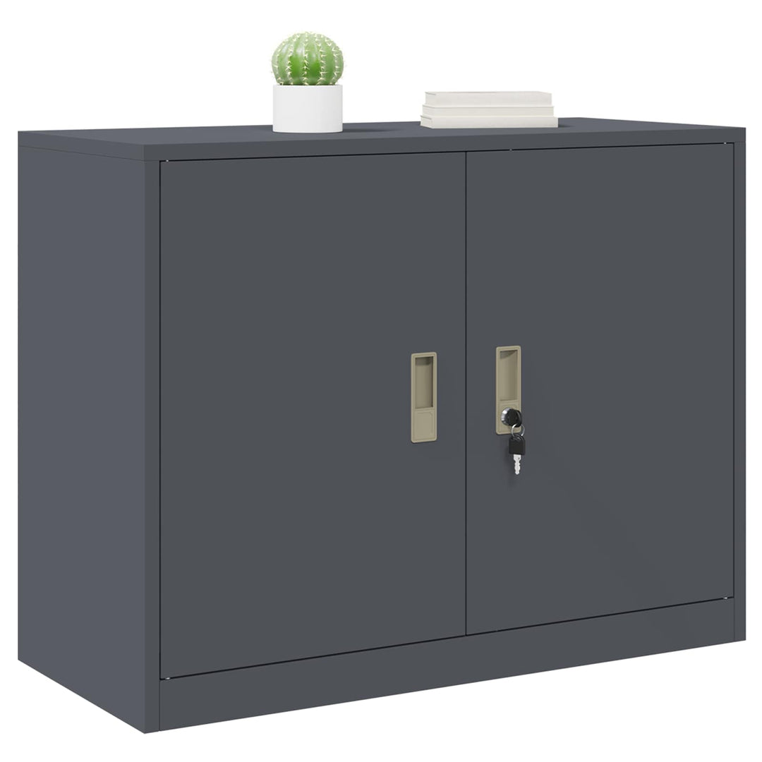 Opbevaringsskab Antracit 90 x 40 x 70 cm Stål