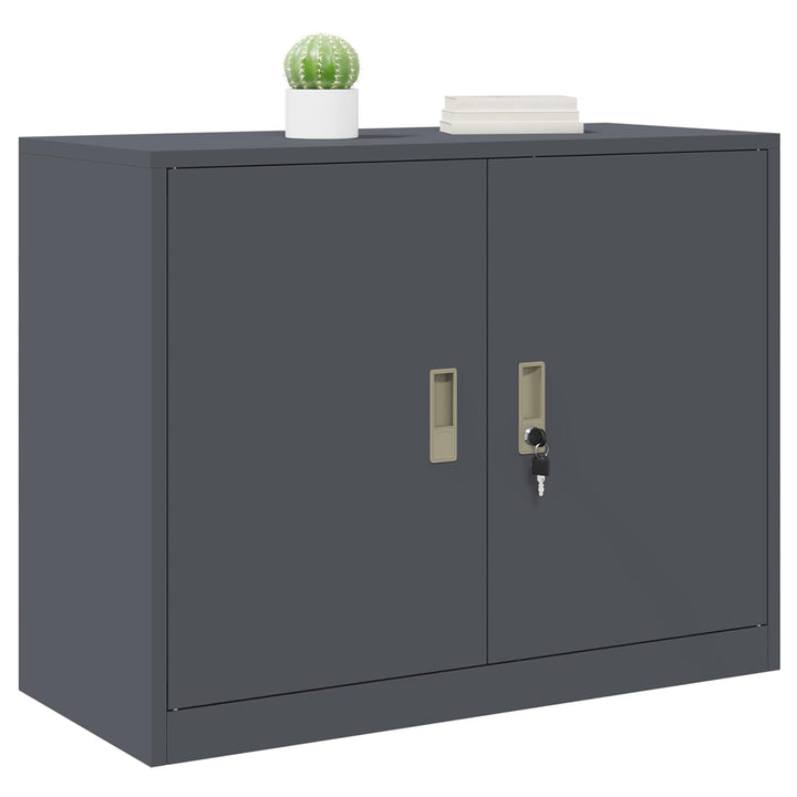 Opbevaringsskab Antracit 90 x 40 x 70 cm Stål