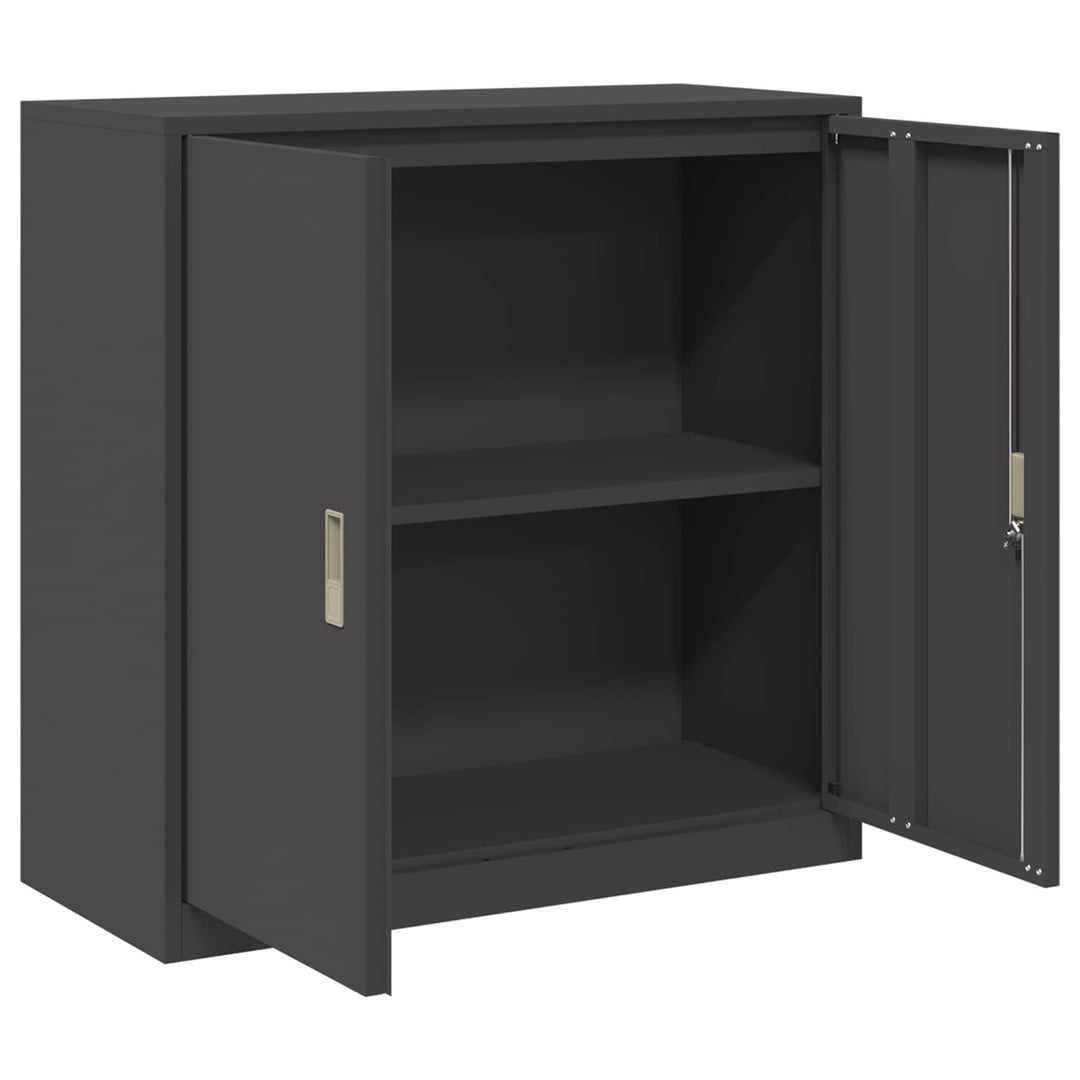 Opbevaringsskab Sort 90 x 40 x 90 cm Stål