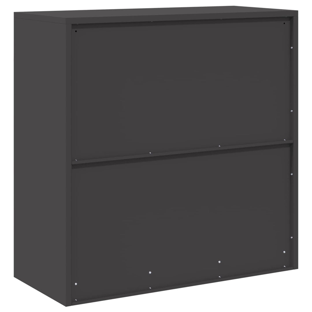 Opbevaringsskab Sort 90 x 40 x 90 cm Stål