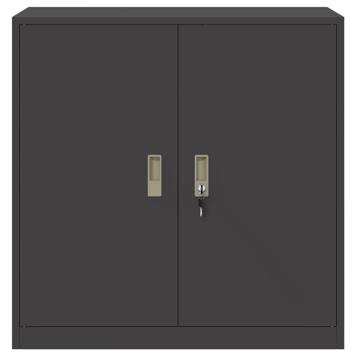Opbevaringsskab Sort 90 x 40 x 90 cm Stål