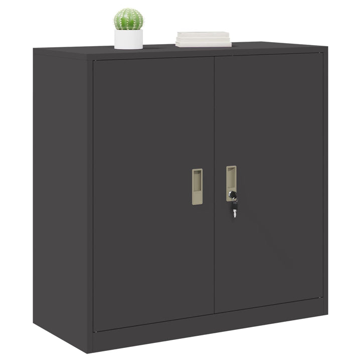 Opbevaringsskab Sort 90 x 40 x 90 cm Stål