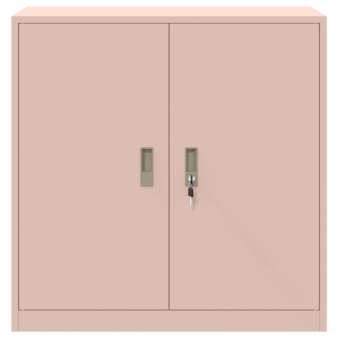 Opbevaringsskab Lyserød 90 x 40 x 90 cm Stål