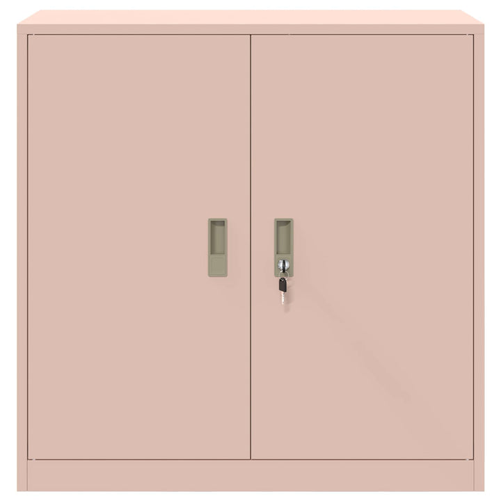 Opbevaringsskab Lyserød 90 x 40 x 90 cm Stål