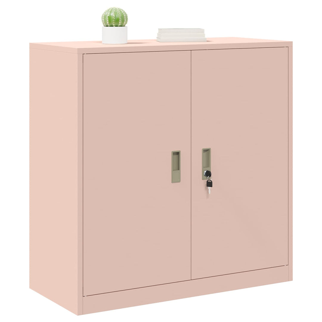 Opbevaringsskab Lyserød 90 x 40 x 90 cm Stål