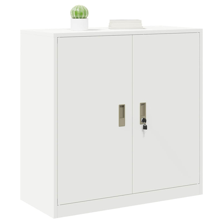 Opbevaringsskab Hvid 90 x 40 x 90 cm Stål