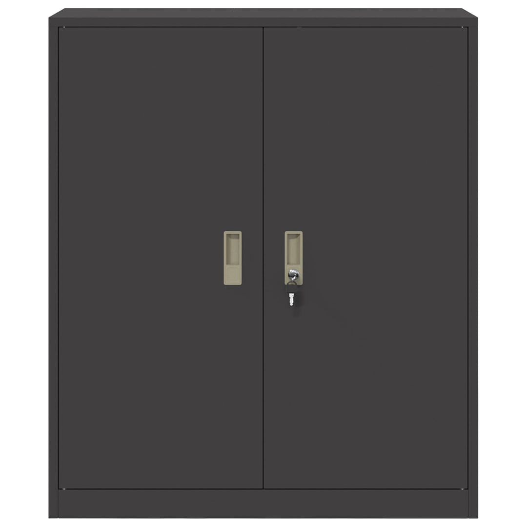 Opbevaringsskab Sort 90 x 40 x 105 cm Stål
