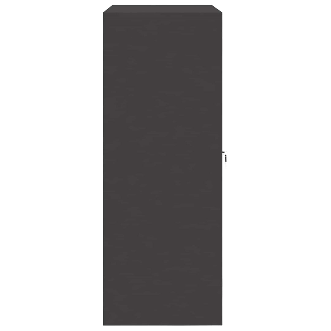 Opbevaringsskab Sort 90 x 40 x 105 cm Stål