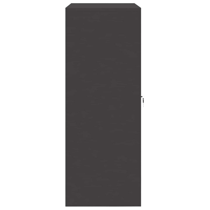 Opbevaringsskab Sort 90 x 40 x 105 cm Stål
