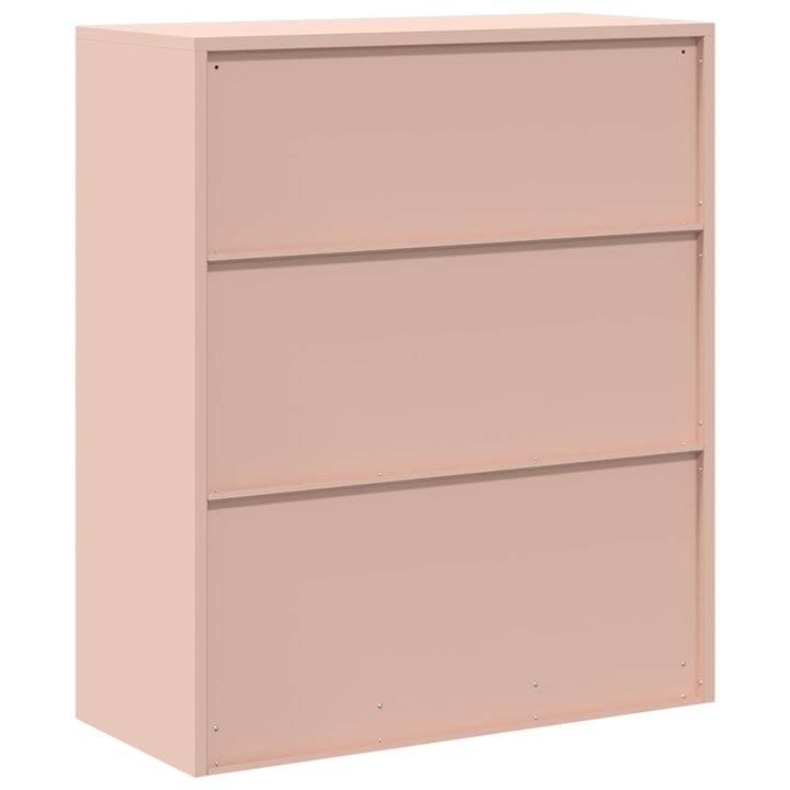 Opbevaringsskab Lyserød 90 x 40 x 105 cm Stål