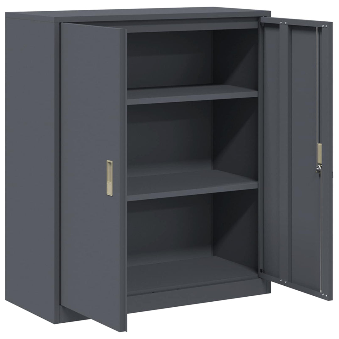 Opbevaringsskab Antracit 90 x 40 x 105 cm Stål