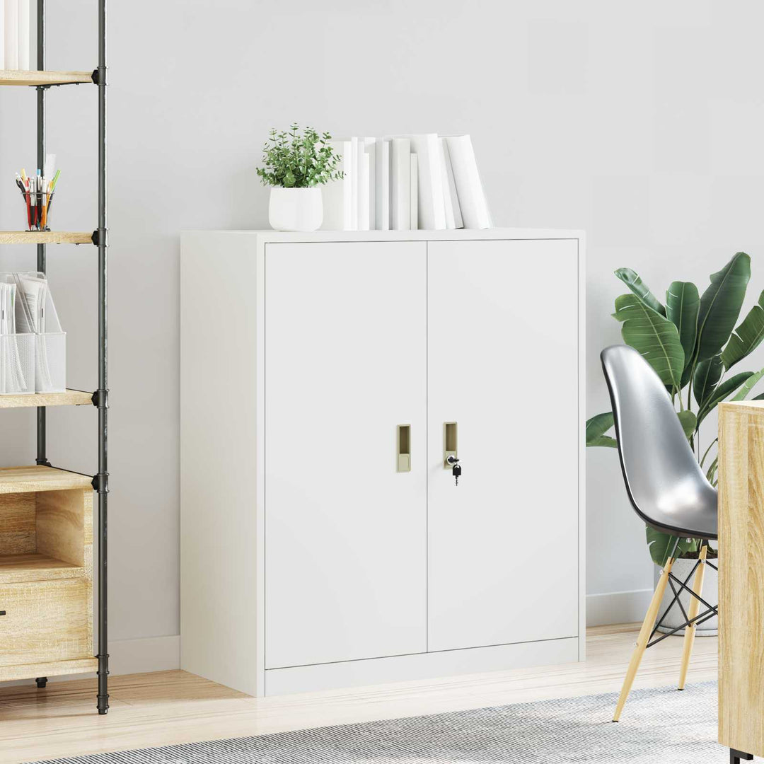 Opbevaringsskab Hvid 90 x 40 x 105 cm Stål
