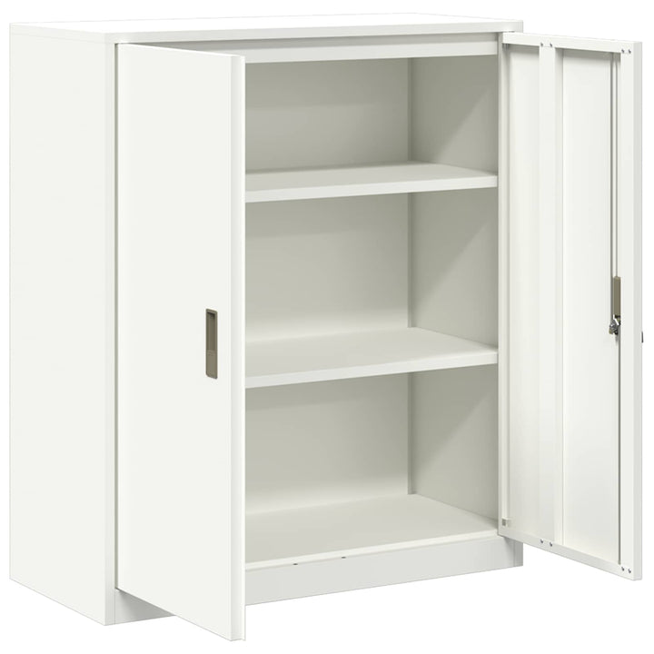 Opbevaringsskab Hvid 90 x 40 x 105 cm Stål