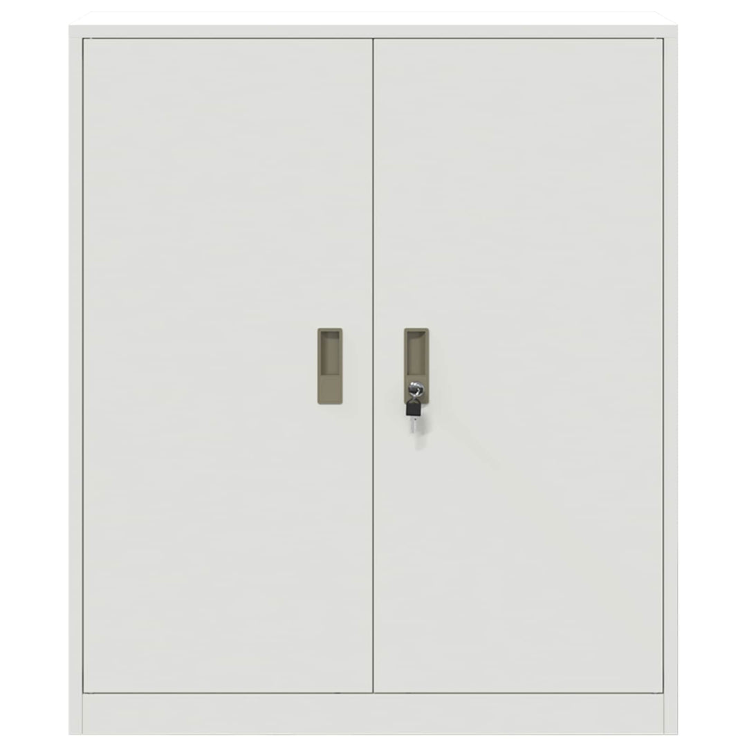 Opbevaringsskab Hvid 90 x 40 x 105 cm Stål