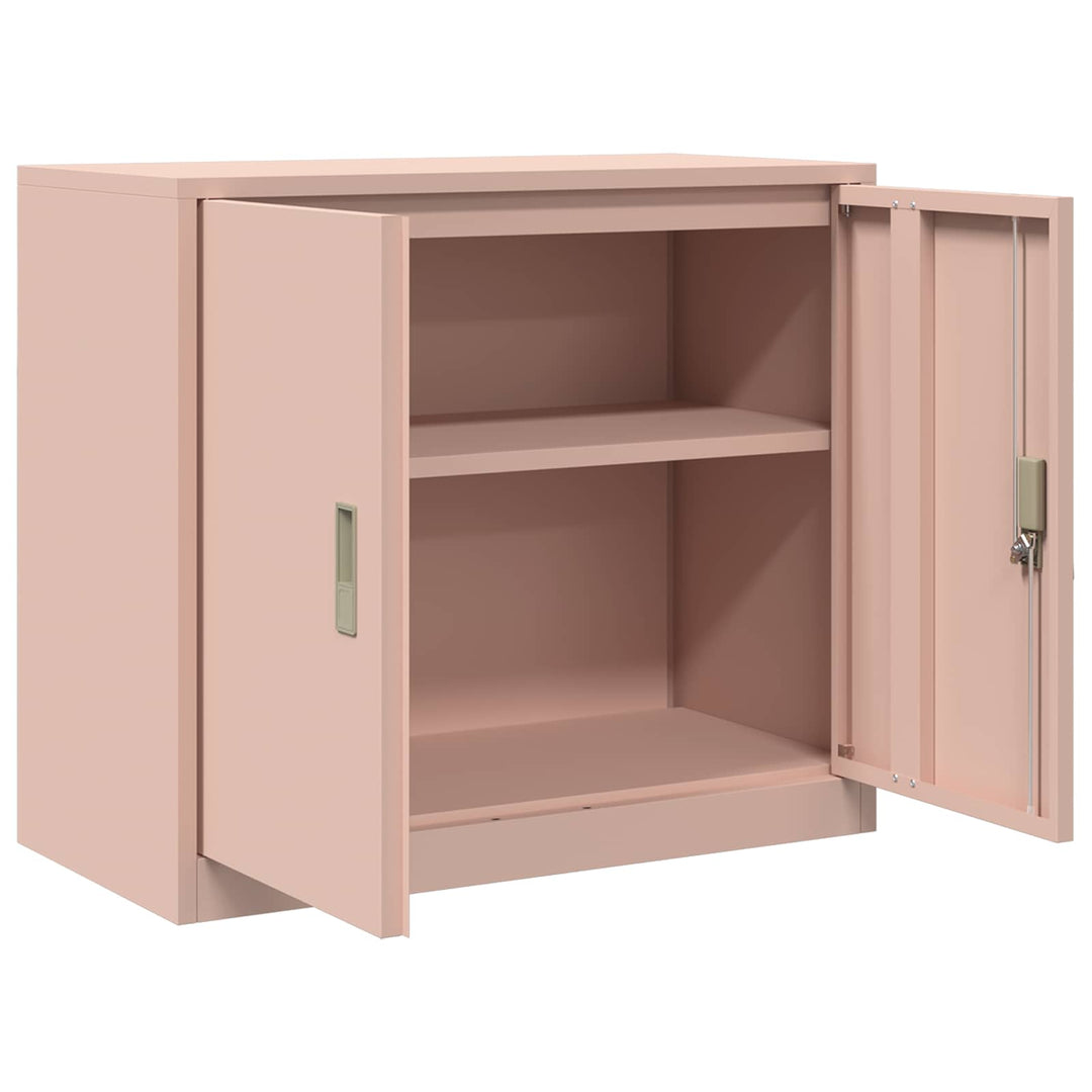 Opbevaringsskab Lyserød 80 x 40 x 70 cm Stål