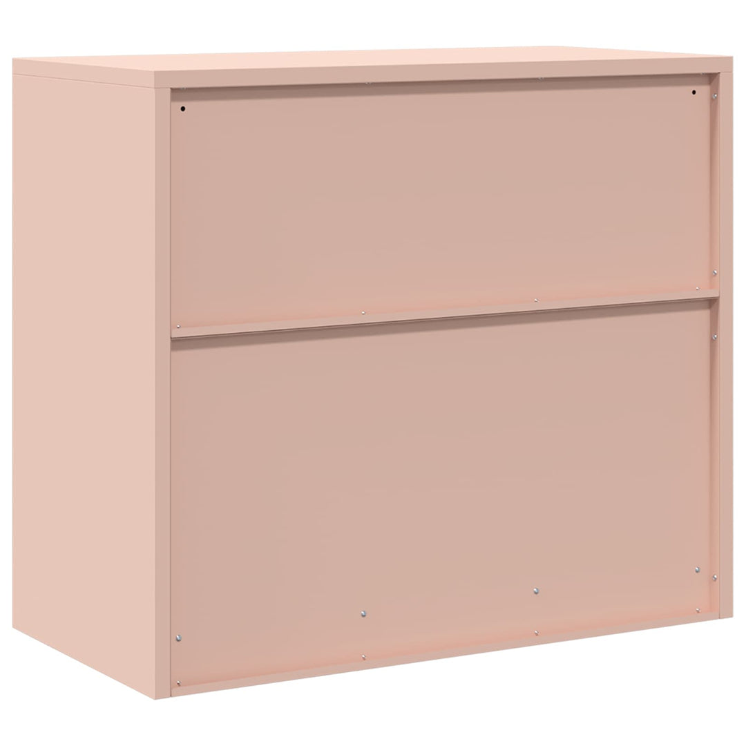 Opbevaringsskab Lyserød 80 x 40 x 70 cm Stål
