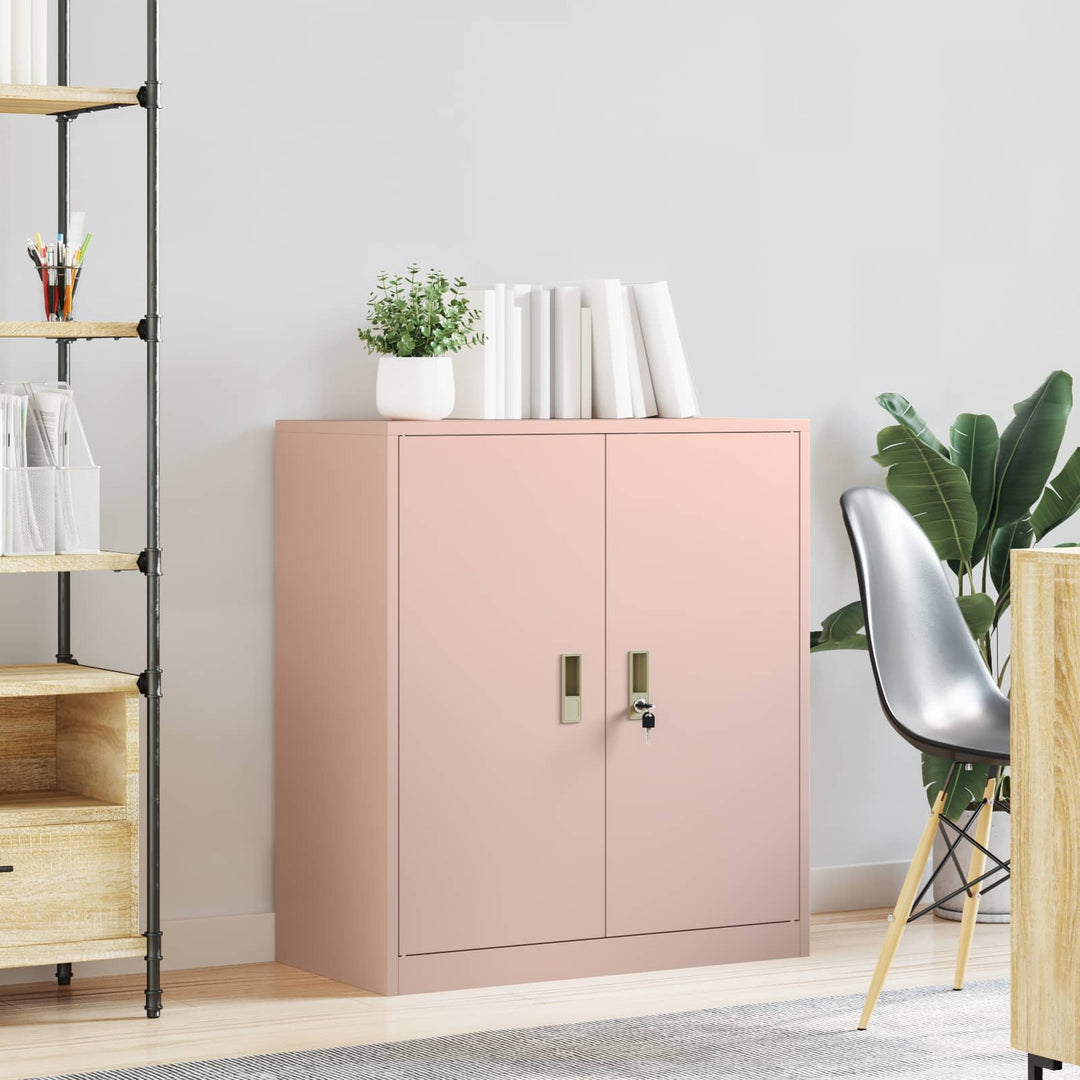 Opbevaringsskab Lyserød 80 x 40 x 90 cm Stål