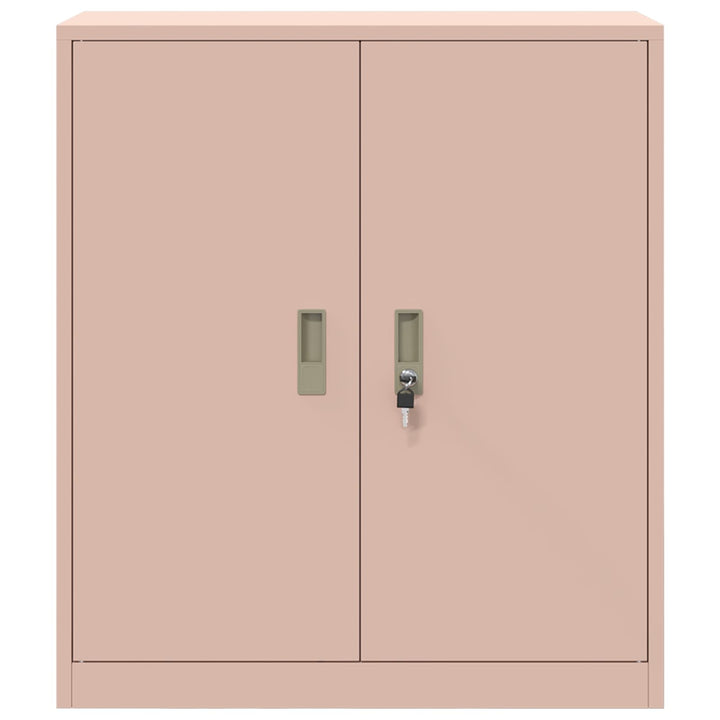 Opbevaringsskab Lyserød 80 x 40 x 90 cm Stål