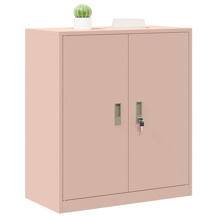 Opbevaringsskab Lyserød 80 x 40 x 90 cm Stål