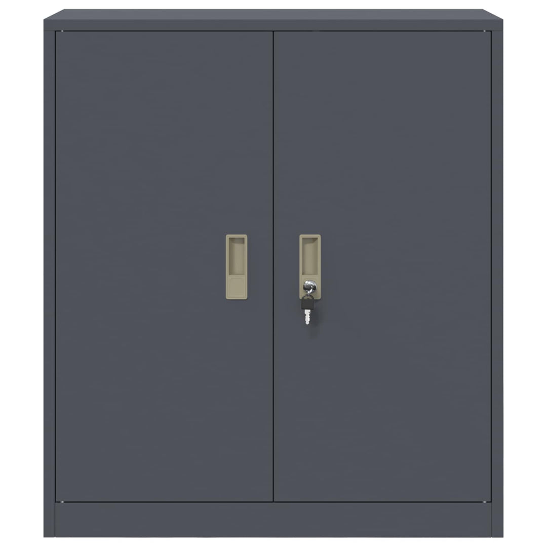 Opbevaringsskab Antracit 80 x 40 x 90 cm Stål