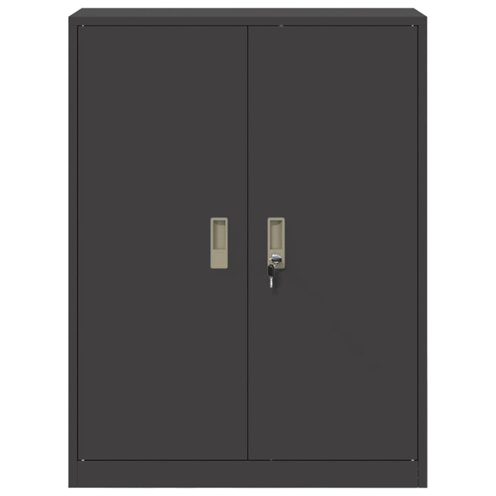 Opbevaringsskab Sort 80 x 40 x 105 cm Stål