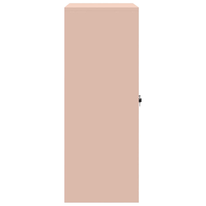 Opbevaringsskab Lyserød 80 x 40 x 105 cm Stål