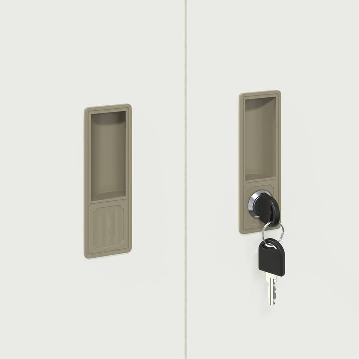 Opbevaringsskab Hvid 80 x 40 x 105 cm Stål