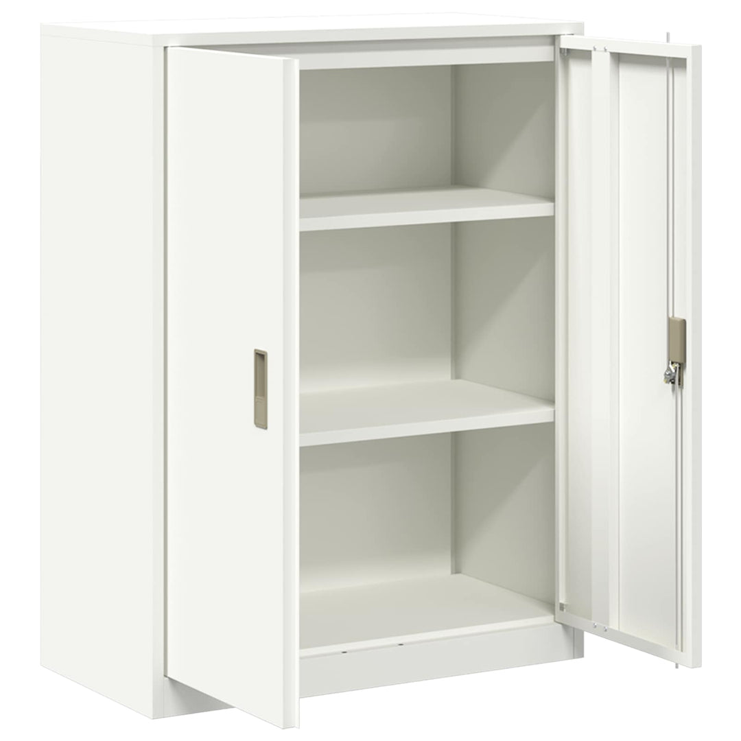 Opbevaringsskab Hvid 80 x 40 x 105 cm Stål