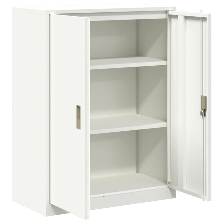 Opbevaringsskab Hvid 80 x 40 x 105 cm Stål