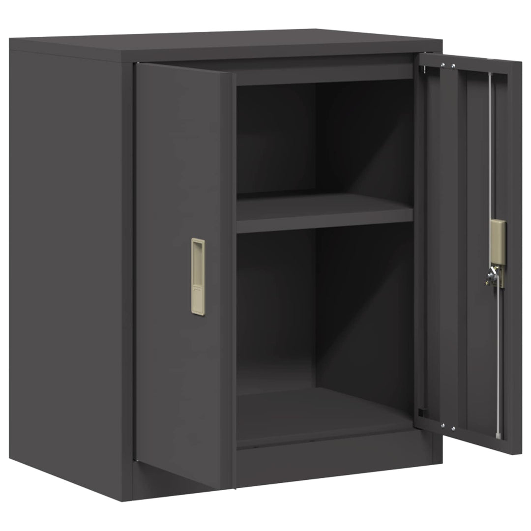 Opbevaringsskab Sort 60 x 40 x 70 cm Stål