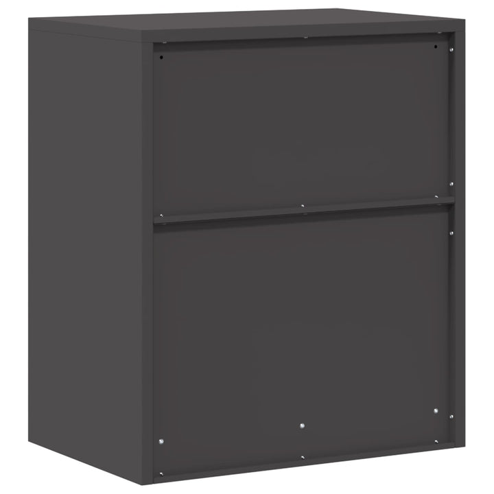 Opbevaringsskab Sort 60 x 40 x 70 cm Stål