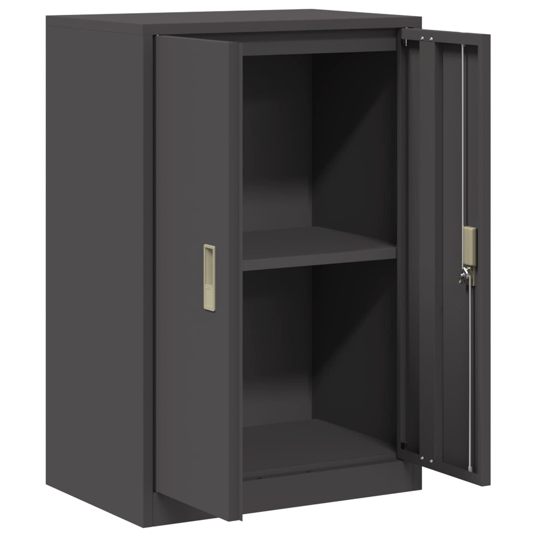Opbevaringsskab Sort 60 x 40 x 90 cm Stål