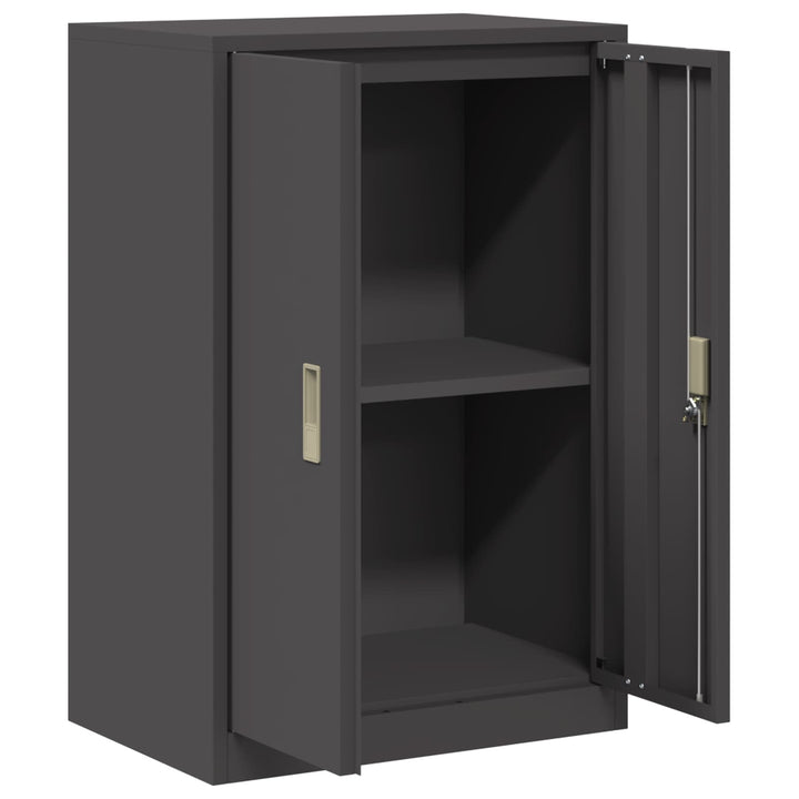 Opbevaringsskab Sort 60 x 40 x 90 cm Stål