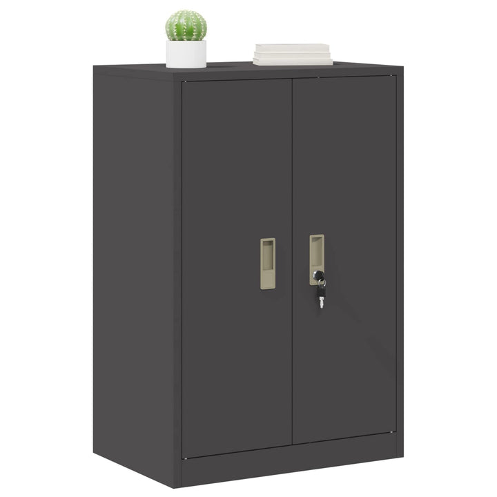 Opbevaringsskab Sort 60 x 40 x 90 cm Stål