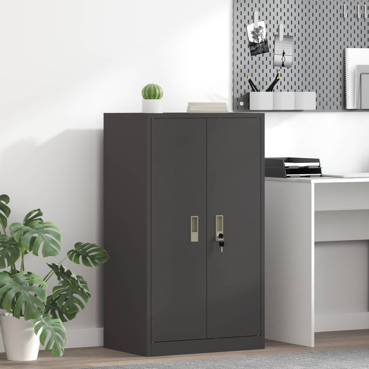 Opbevaringsskab Sort 60 x 40 x 105 cm Stål