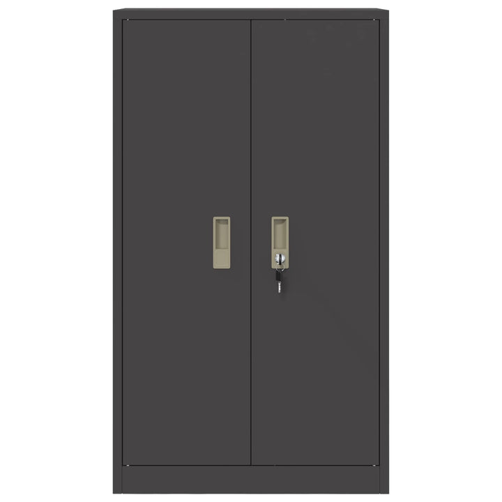 Opbevaringsskab Sort 60 x 40 x 105 cm Stål