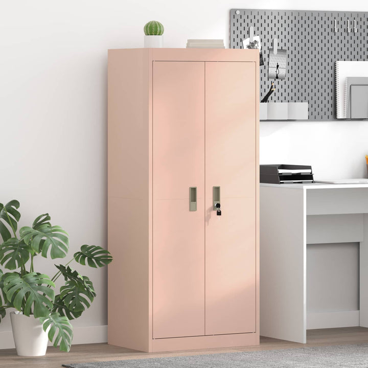 Opbevaringsskab Lyserød 60 x 40 x 140 cm Stål