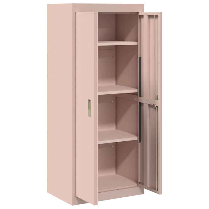 Opbevaringsskab Lyserød 60 x 40 x 140 cm Stål