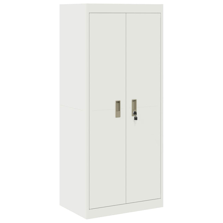 Opbevaringsskab Hvid 60 x 40 x 140 cm Stål