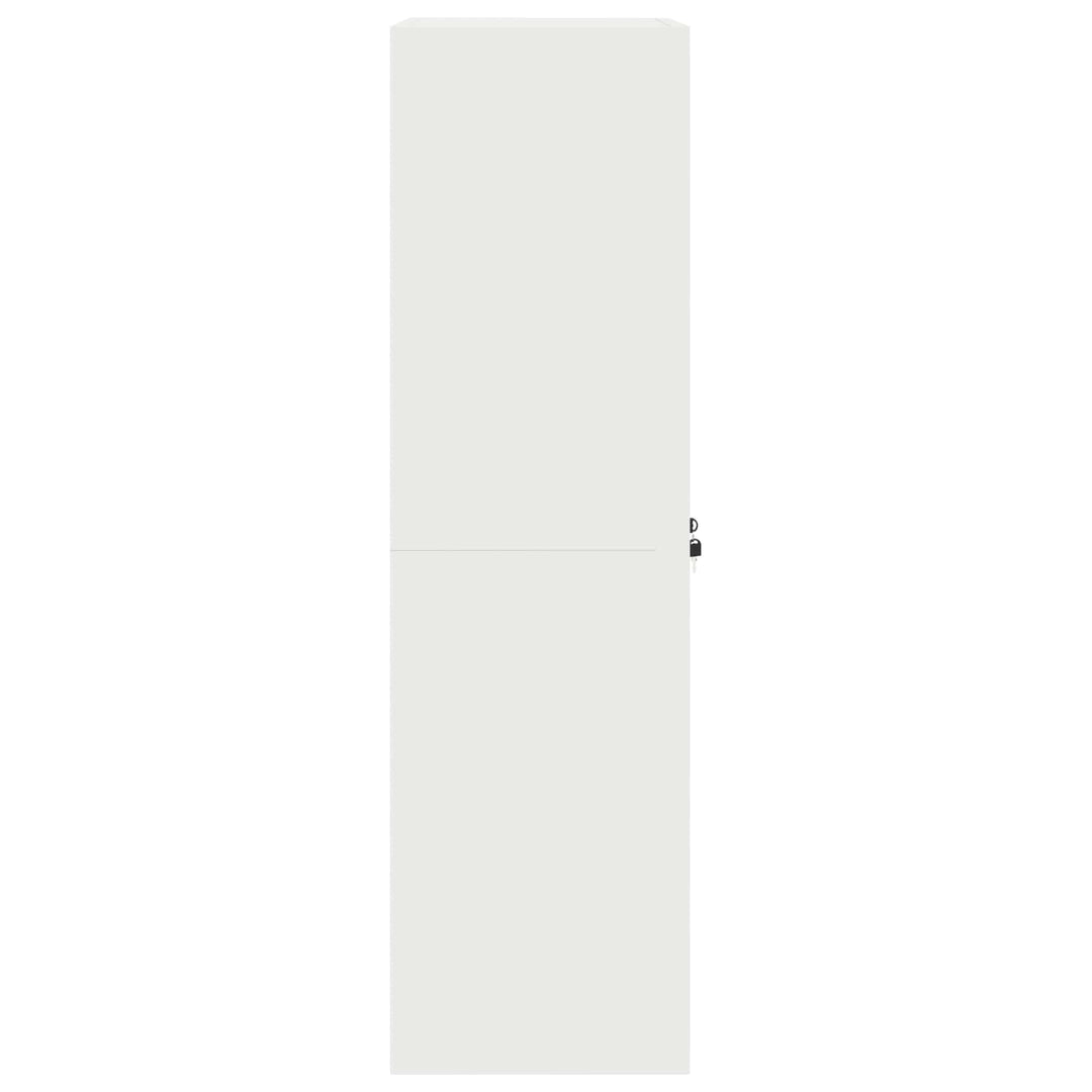 Opbevaringsskab Hvid 60 x 40 x 140 cm Stål