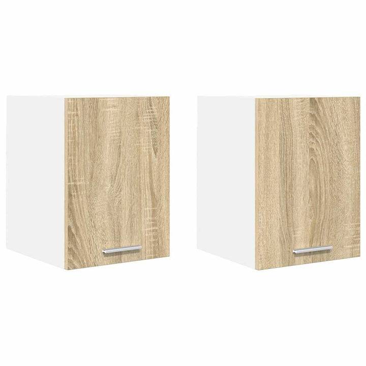 Hængeskab med dør Riga 2 pcs Sonoma Eg og Hvid 30 x 31 x 40 cm