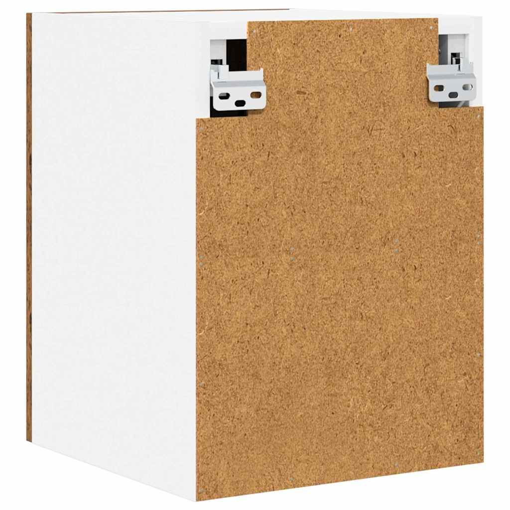 Hængeskab med dør 2 pcs Gammelt træ og Hvid 30 x 31 x 40 cm