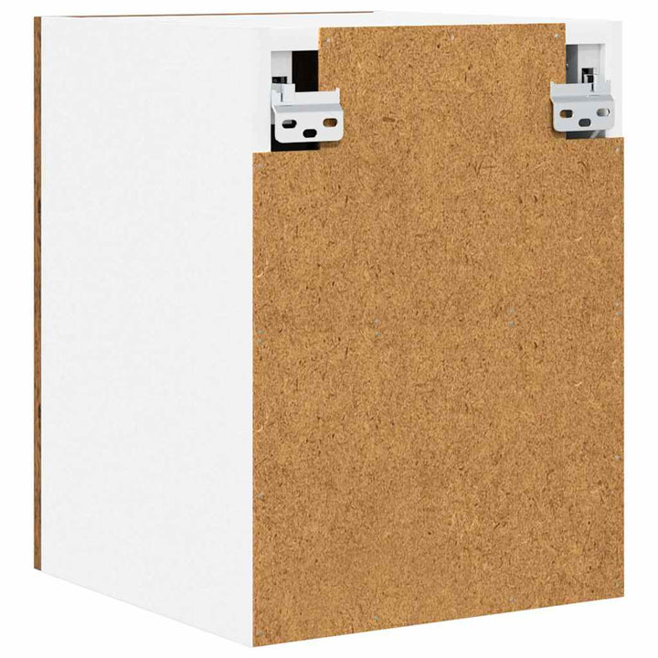Hængeskab med dør 2 pcs Gammelt træ og Hvid 30 x 31 x 40 cm